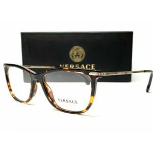 Sale! NEW! Versace Women's Dark Havana Eyeglasses!